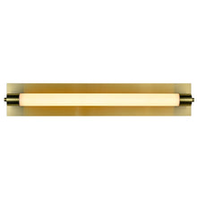 Load image into Gallery viewer, Integrated LED ADA Compliant Bathroom Wall Lighting Fixture in Antique Brass
