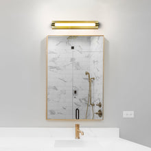 Load image into Gallery viewer, Integrated LED ADA Compliant Bathroom Wall Lighting Fixture in Antique Brass
