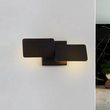 Load image into Gallery viewer, Rotative Up-Down Integrated LED Wall Sconce Light in Black
