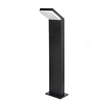 Load image into Gallery viewer, Modern 10-Watt Integrated LED Outdoor Bollard in Matte Black
