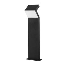 Load image into Gallery viewer, Modern 17-Watt Integrated LED Outdoor Bollard in Matte Black
