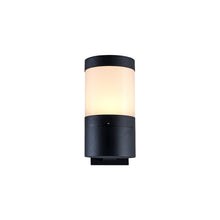 Load image into Gallery viewer, Modern VOW1756BL 5-Watt Integrated LED Outdoor Wall Sconce in Matte Black
