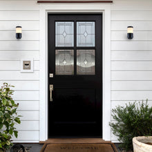 Load image into Gallery viewer, Modern VOW1756BL 5-Watt Integrated LED Outdoor Wall Sconce in Matte Black
