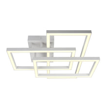 Load image into Gallery viewer, Integrated LED Ceiling Lighting Rectangular Semi Flush in White
