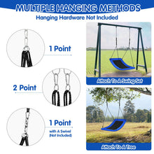 Load image into Gallery viewer, 700lb Giant 60 Inch Skycurve Platform Tree Swing for Kids and Adults-Blue
