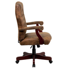 Load image into Gallery viewer, Bomber Brown Classic Executive Swivel Office Chair with Arms
