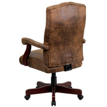 Load image into Gallery viewer, Bomber Brown Classic Executive Swivel Office Chair with Arms
