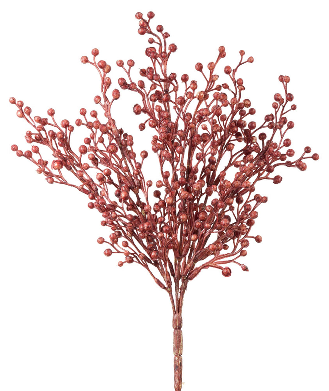 Metallic Red Holiday Berry Bush (Set of 12)