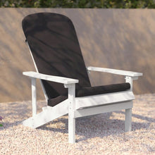 Load image into Gallery viewer, Set of 2 Adirondack Chairs in White with Gray Cushions, Porch, and Patio
