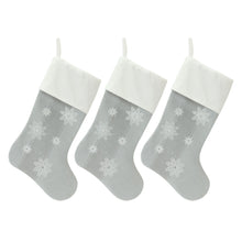 Load image into Gallery viewer, Snowflake Stocking (Set of 3)
