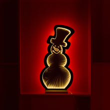 Load image into Gallery viewer, Snowman Outline Ekko Light Display 24"H
