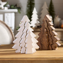 Load image into Gallery viewer, Wood Pine Tree Nesting Display (Set of 2)
