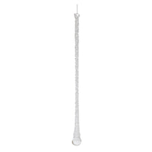 Load image into Gallery viewer, Clear Beaded Glass Icicle Drop Ornament (Set of 6)
