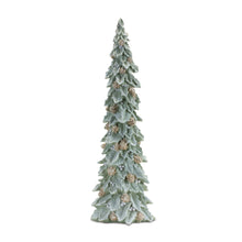Load image into Gallery viewer, Glittered Holly Pinecone Tree (Set of 2)
