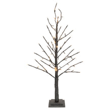 Load image into Gallery viewer, LED Black Glittered Twig Tree 36"H
