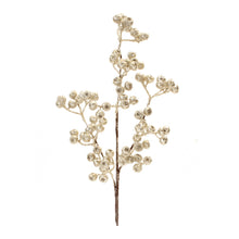 Load image into Gallery viewer, Glittered Champagne Berry Spray (Set of 6)

