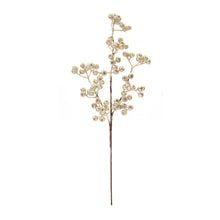 Load image into Gallery viewer, Glittered Champagne Berry Spray (Set of 6)

