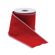 Load image into Gallery viewer, Wool Holiday Ribbon 4" x 5 Yds.
