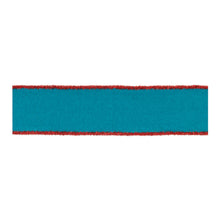 Load image into Gallery viewer, Blue Wool and Red Wired Ribbon (Set of 2)

