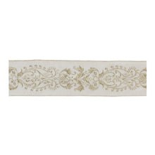 Load image into Gallery viewer, Ornate White Ribbon 4" x 5 Yds.
