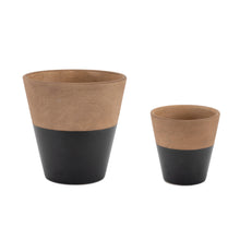 Load image into Gallery viewer, Tapered Two-Tone Planter (Set of 2)
