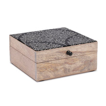 Load image into Gallery viewer, Mango Wood Box with Art Deco Lid 6.5"W
