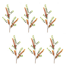 Load image into Gallery viewer, Orange Berry Foliage Spray (Set of 6)
