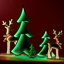 Load image into Gallery viewer, Green Pine Tree Ekkolight 11.75"H

