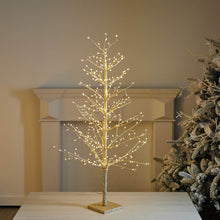 Load image into Gallery viewer, Gold LED Twig Tree 48"H
