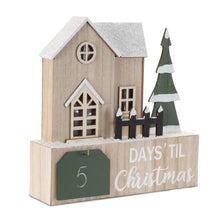 Load image into Gallery viewer, LED House Christmas Countdown 12"L
