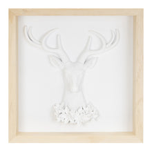 Load image into Gallery viewer, Framed Holiday Deer and Tree Artwork (Set of 2)
