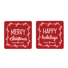 Load image into Gallery viewer, Cut Metal Holiday Sentiment Sign (Set of 2)
