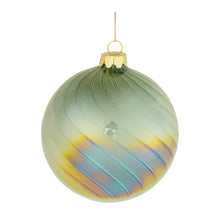 Load image into Gallery viewer, Iridescent Swirled Glass Ornament (Set of 6)
