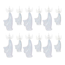 Load image into Gallery viewer, Iridescent Glass Angel Ornament (Set of 6)
