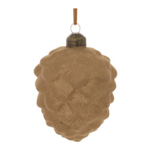 Load image into Gallery viewer, Flocked Glass Pinecone Ornament (Set of 12)
