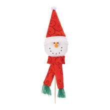 Load image into Gallery viewer, Plush Snowman Head Pick (Set of 6)
