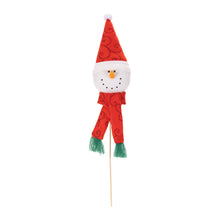 Load image into Gallery viewer, Plush Snowman Head Pick (Set of 6)
