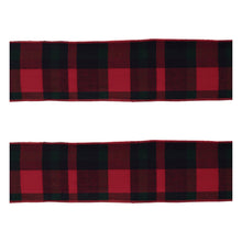 Load image into Gallery viewer, Red and Black Plaid Wired Ribbon (Set of 2)

