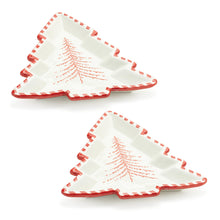 Load image into Gallery viewer, Ceramic Pine Tree Platter (Set of 2)
