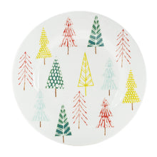 Load image into Gallery viewer, Ceramic Pine Tree Print Plate (Set of 4)
