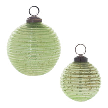 Load image into Gallery viewer, Ribbed Mercury Glass Ball Ornament (Set of 6)
