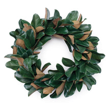Load image into Gallery viewer, Magnolia Leaf Wreath 24"D

