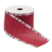 Load image into Gallery viewer, Striped Trim Wired Ribbon (Set of 2)

