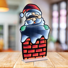 Load image into Gallery viewer, Santa in Chimney Ekkolight 35"H
