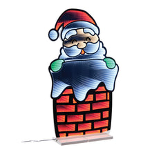 Load image into Gallery viewer, Santa in Chimney Ekkolight 35"H
