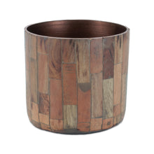 Load image into Gallery viewer, Round Wooden Planter (Set of 2)
