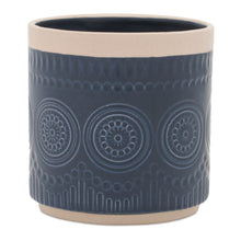 Load image into Gallery viewer, Ceramic Mandala Pattern Planter (Set of 2)
