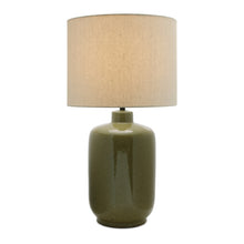 Load image into Gallery viewer, Modern Glazed Ceramic Table Lamp 27.5"H
