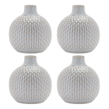 Load image into Gallery viewer, Notched Ceramic Bottle Vase (Set of 4)
