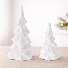 Load image into Gallery viewer, Glossy Ceramic Christmas Trees (Set of 2)

